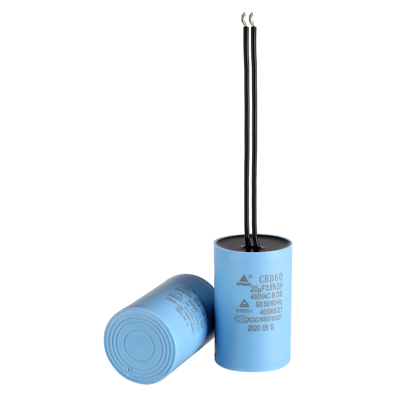 Dos cables 20UF 450VAC SH S0 50/60Hz CQC CBB60 Capacitor para bomba de agua